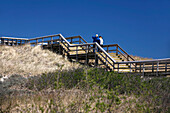 Touristen bei bei Crane Beach, Strand, Essex, Massachusetts, USA