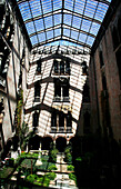 Inner courtyard at Gardner Museum, Boston, Massachusetts, USA