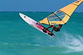 Windsurfer, Kauluia Beach, Oahu, Hawaii, USA