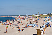 Beach, Rostock-Warnemünde, Baltic Sea, Mecklenburg-Western Pomerania, Germany