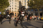parade, Festa de la Merce, city festival, September, Placa Catalunya, Ciutat Vella, Barcelona, Spanien