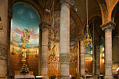 High altar, El Sagrat Cor, church, architect Enric Sagnier, Tibidabo, Barcelona, Catalonia, Spain