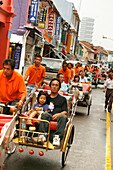 Rickshaw through Little India, Singapore