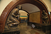 Ploschtschad Revoljutsie Station, Underground, Moscow, Russia