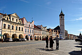 Marketplace in Domazlice, Czech Republic