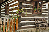 Historical farmhouse near Skanzen Vysocina Vesely Kopec, Czech Republic