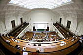 Lecture in the auditorium Maximum, LMU, University, Ludwig Maximilians Universität, Munich, Bavaria, Germany