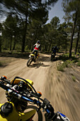 Person driving offroad with Motocross motorbike, Suzuki Offroad Camp, Valencia, Spain