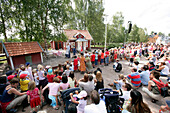 A theatre scene from Michel of Lönneberga, Astrid Lindgren World, Vimmerby, Smaland, Sweden