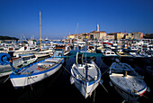 Boats in harbour, Rovinj, Istria, Croatia