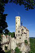 Lichtenstein Castle, Lichtenstein, Honau, Swabian Alb's, Baden-Wuerttemberg, Germany