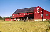 Red barn. Bucks County, Pennsylvania, USA