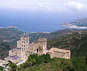 Romanesque monastery. Sant Pere de Rodes. Girona province. Spain