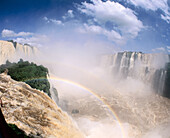 Devil s throat fall. Iguazu Waterfalls. Argentina-Brazil border