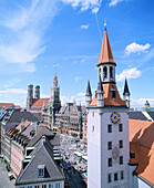 Old City Hall and Marienplatz in background. Munich. Bavaria. Germany