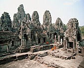 Temple of Bayon, complex of Angkor Thom. Angkor. Cambodia