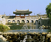 Hwahongmun gate (aka Puksumun), part of the old Hwaseong fortress. Suwon. South Korea