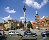 Monument to Sigismund III and the Royal Castle. Plac Zamkowy (Zamkowy Square). Old Town. Warsaw. Poland