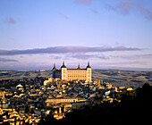 Aerial view of Todedo. Castilla la Mancha. Spain