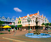 Dutch architecture. Oranjestad. Aruba. Netherlands Antilles