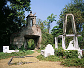 The Cemetery. Santa Maria church. Ilocos south province. Northen Luzon. Philippines