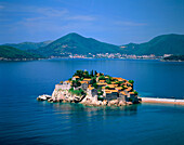 Sveti Stafan City in the Adriatic coast. Montenegro.