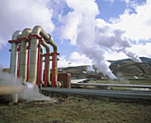 Geothermal power plant. Krafla. Mývatn area. Iceland