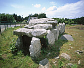 Dolmen at Kermario. Carnac District. Britanny. France