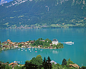 Iseltwald village and Lake Brienz, Switzerland