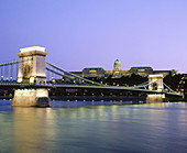 Chain Bridge and Royal Palace, Budapest. Hungary