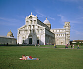 Cathedral and leaning tower of Pisa. Tuscany, Italy