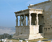 Cariathides of the Erechtheion. Acropolis, Athens. Greece