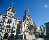 City Hall in Piazza dell Unità d Italia, Trieste. Friuli-Venezia Giulia, Italy