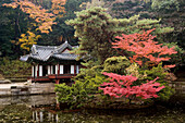Gardens of Chongmyo royal shrine, Seoul. South Korea