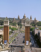 Espanya square. Barcelona. Catalonia. Spain..