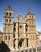 Gothic cathedral of Santa María (S. XV-XVI), Astorga, Camino de Santiago, León province, Castilla y León, Spain.