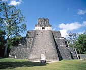 Temple II. Mayan ruins of Tikal. Guatemala