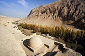 The Silk Road. Bezeklik Thousand Buddha Caves. Turpan City. Xinjiang Province. China. Nov. 2006