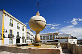 Renaissance fountain at Largo das Portas de Moura, Evora. Portugal (April 2007)