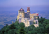 Castelo da Pena, Portuguese architecture in Romantic style, built in 1839. Sintra. Portugal (April 2007)