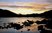 Richtersveld scene, Orange River at sunset, Richtersveld National Park, Northern Cape, South Africa