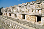 Details of the Nunnery quadrangle. Uxmal. Yucatan. Mexico.