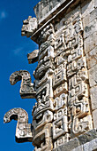 Details. The Nunnery quadrangle. Mayan ruins. Uxmal. Yucatan. Mexico.