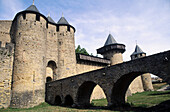 Condal Castle (12th century). La cité médiévale. Carcassonne. Aude. Languedoc-Roussillon. France.