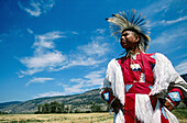 Pow-Wow Indian. Bonaparte valley. British Columbia. Western Canada.