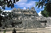 IV structure. Mayan ruins. Becan. Campeche. Mexico.