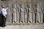 Procession of the guards. Persepolis. Iran.