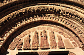 Detail of door. San Salvador de Leyre monastery. Especiosa. Navarra. Spain.