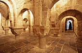 Crypt. San Salvador de Leyre monastery (XII century). Navarre. Spain