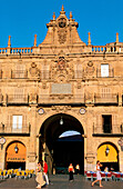 Plaza Mayor in Salamanca. Castilla y Leon. Spain